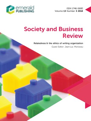 cover image of Society and Business Review, Volume 13, Number 3